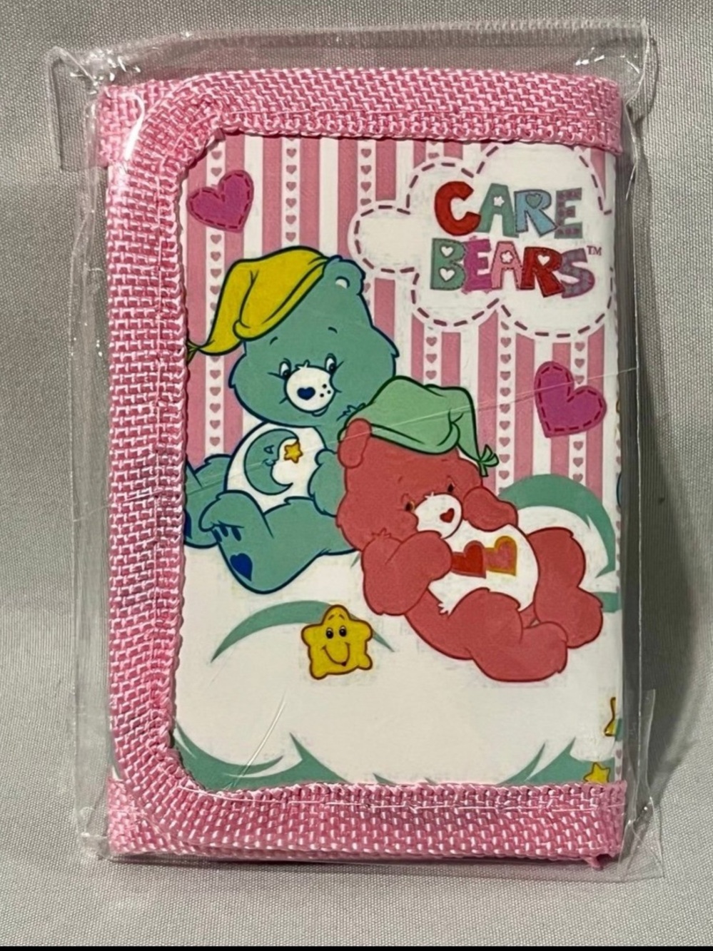 Care Bears Pink Kids Wallet with Blue and Red Bears